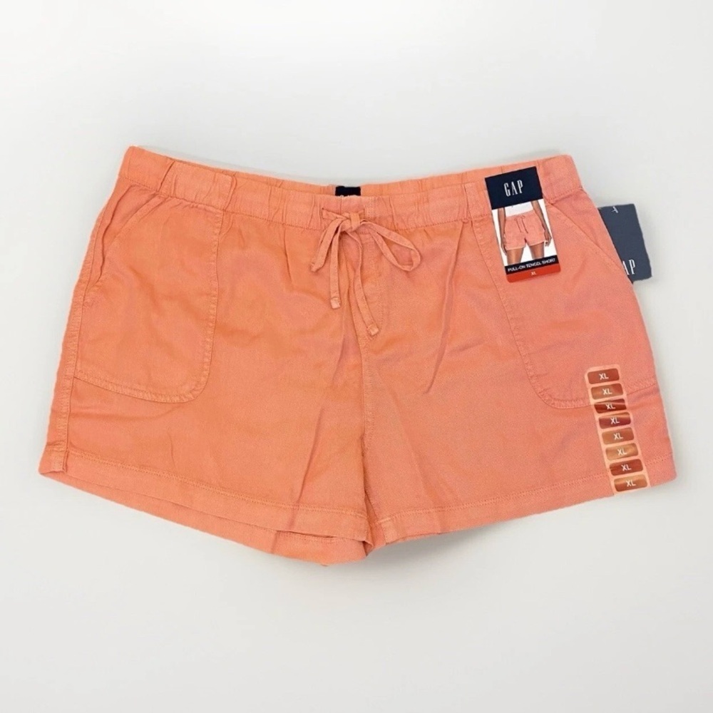 Gap Women's Strawberry Ice Pull On Tencel Shorts Pockets Size XL - NWT $44